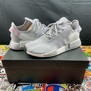 Adidas NMD R1 V2 Red Grey And blue 7 / 7.5 Womens